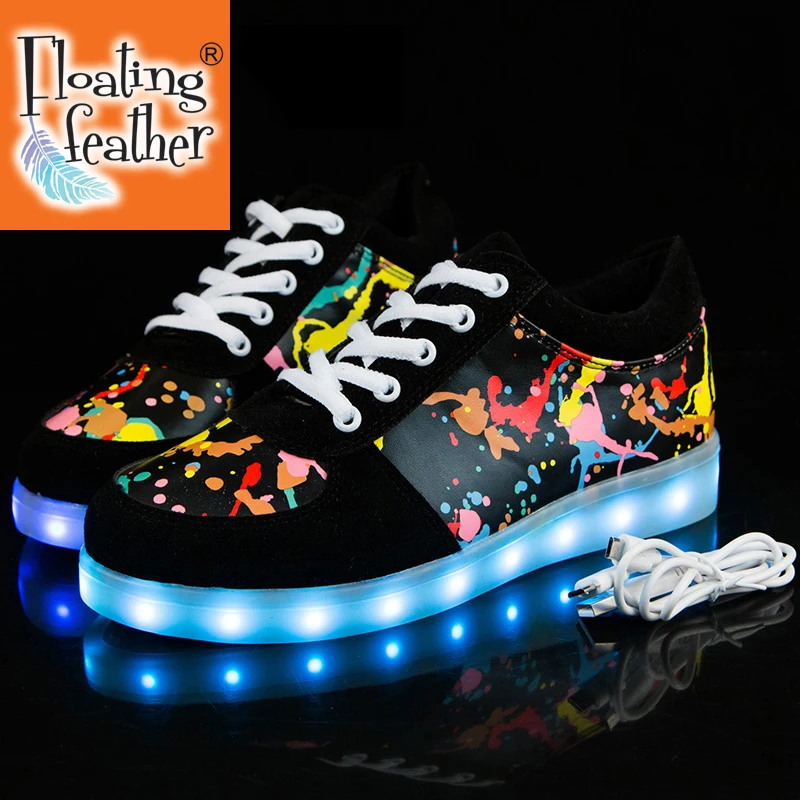 

Size 27-41 Children Glowing Sneakers with Light Shoes Luminous Sneakers for Boys Girls Krasovki with Backlight Kid Luminous sole