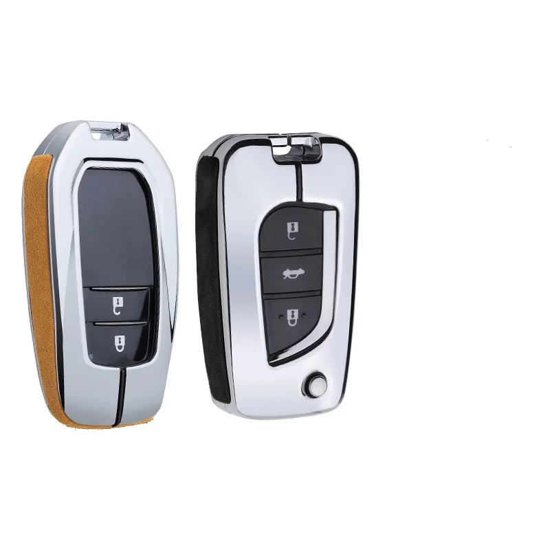 Замшевый чехол для ключей автомобиля из цинкового сплава Toyota CROWN Camry Auris Corolla Avensis