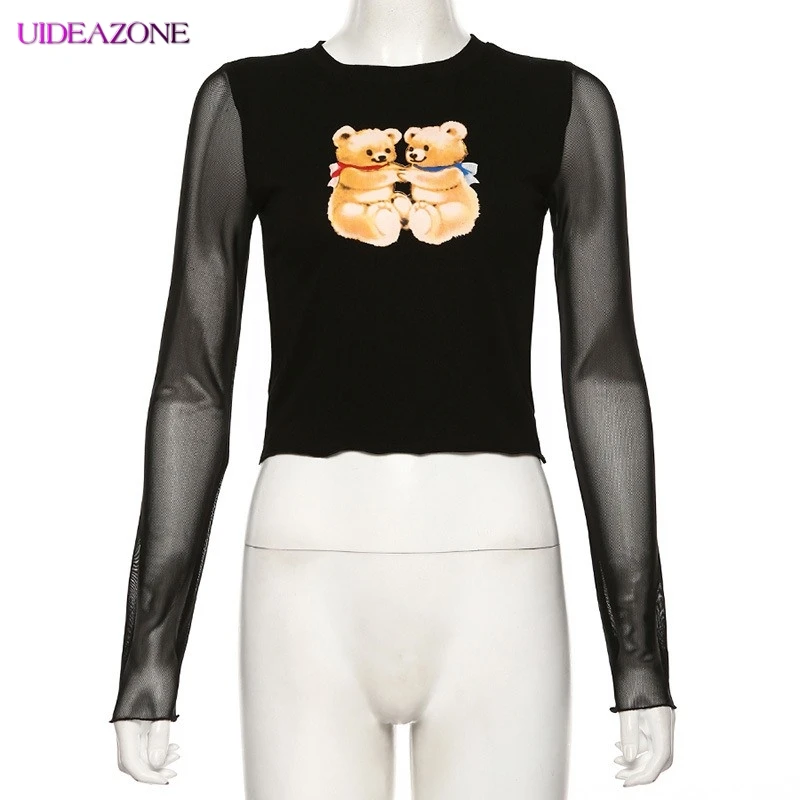 UIDEAZONE/комплект из двух предметов с принтом медведя для маленькой пары сетчатые