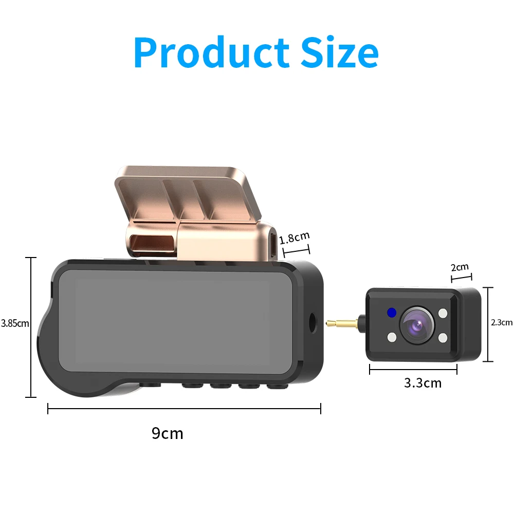 Новейший 1080P 3 16 дюймовый автомобильный видеорегистратор G-сенсор монитор