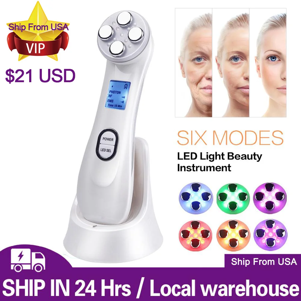 Уход за лицом мезотерапия Электропорация EMS RF радиочастотная светодиодный фотон