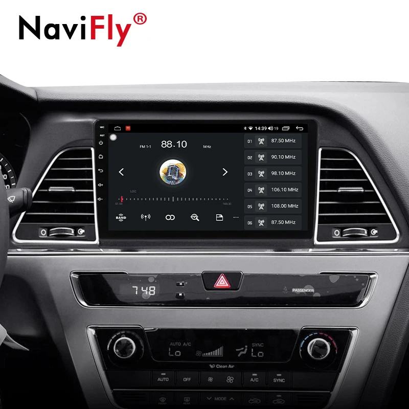 Автомагнитола NaviFly 7862 мультимедийный проигрыватель 6 ГБ + 128 Гб QLED экран 1280*720 Android 10