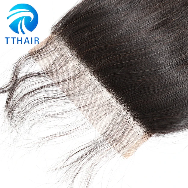 TTHAIR 6x6 Кружева Закрытие тела синтетические волосы волнистые Remy бразильские человеческие волосы закрытие натуральный цвет Предварительно сорвал швейцарская шнуровка