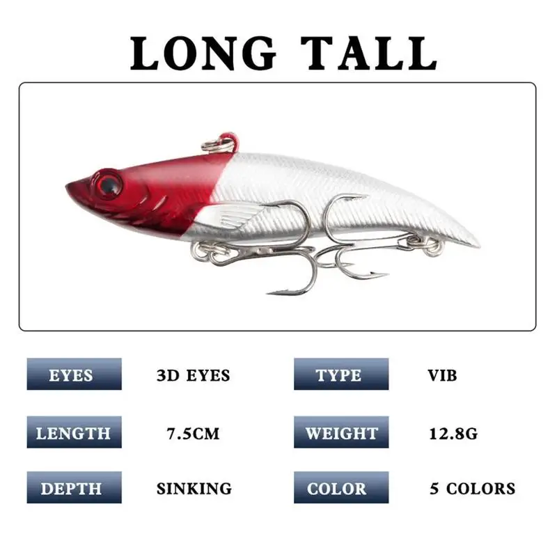 

New Product 7.5cm 12.8g Heavy Minnow lure Hard Long lure Professional casting Lure Fishing Sinking Seawater D9K1
