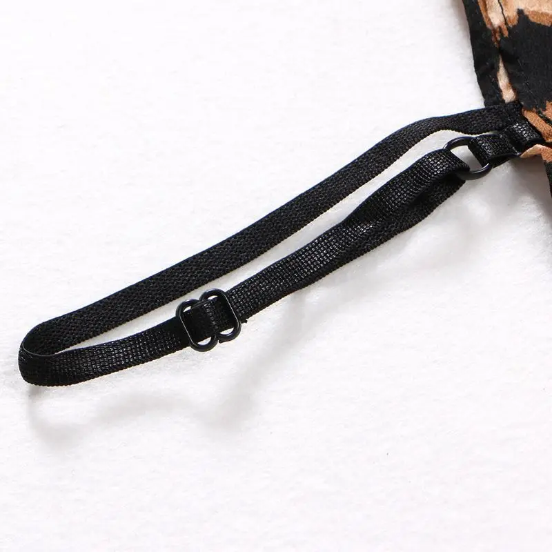 

Women Lady Fashion Leopard Print Fake Collar Chiffon Neck Collar Blouse Accessories 85WB