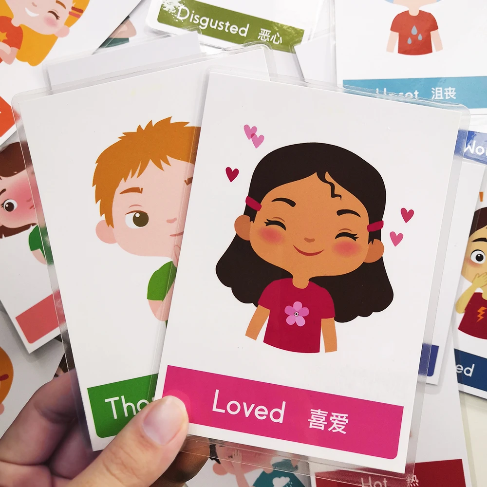Для обучения ребенка китайский эмоции повседневных Форма английская обучающая