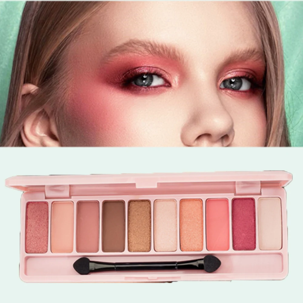 Новинка 10 цветов Палитра теней для век водонепроницаемый стойкий макияж глаза
