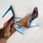 Женские шлепанцы с открытым носком, на высоком каблуке, летние, 2021