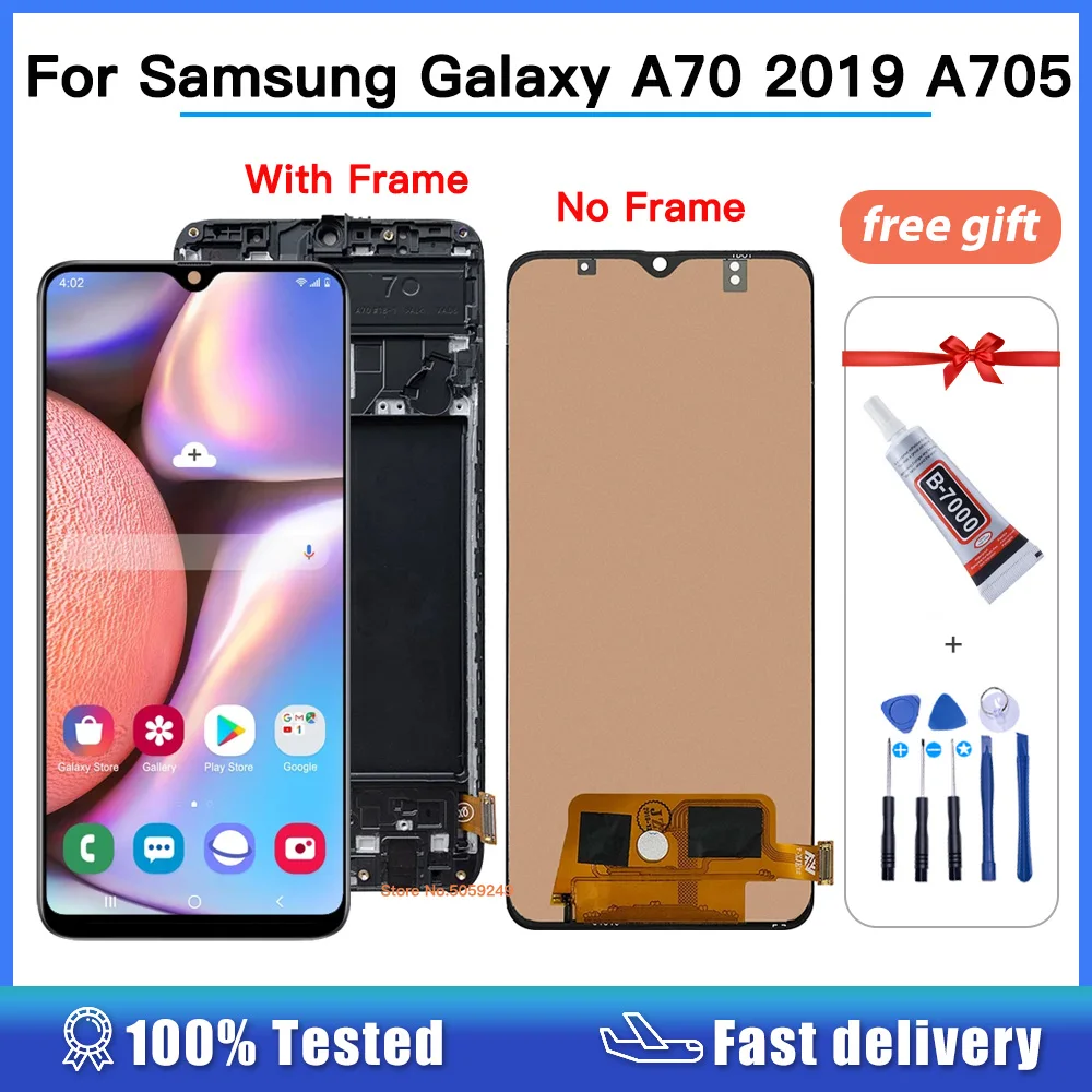

High Qaulity LCD For Samsung Galaxy A70 2019 A705 A705F SM-A705F A705DS LCD Display Touch Screen Digitizer Assembly Replacement