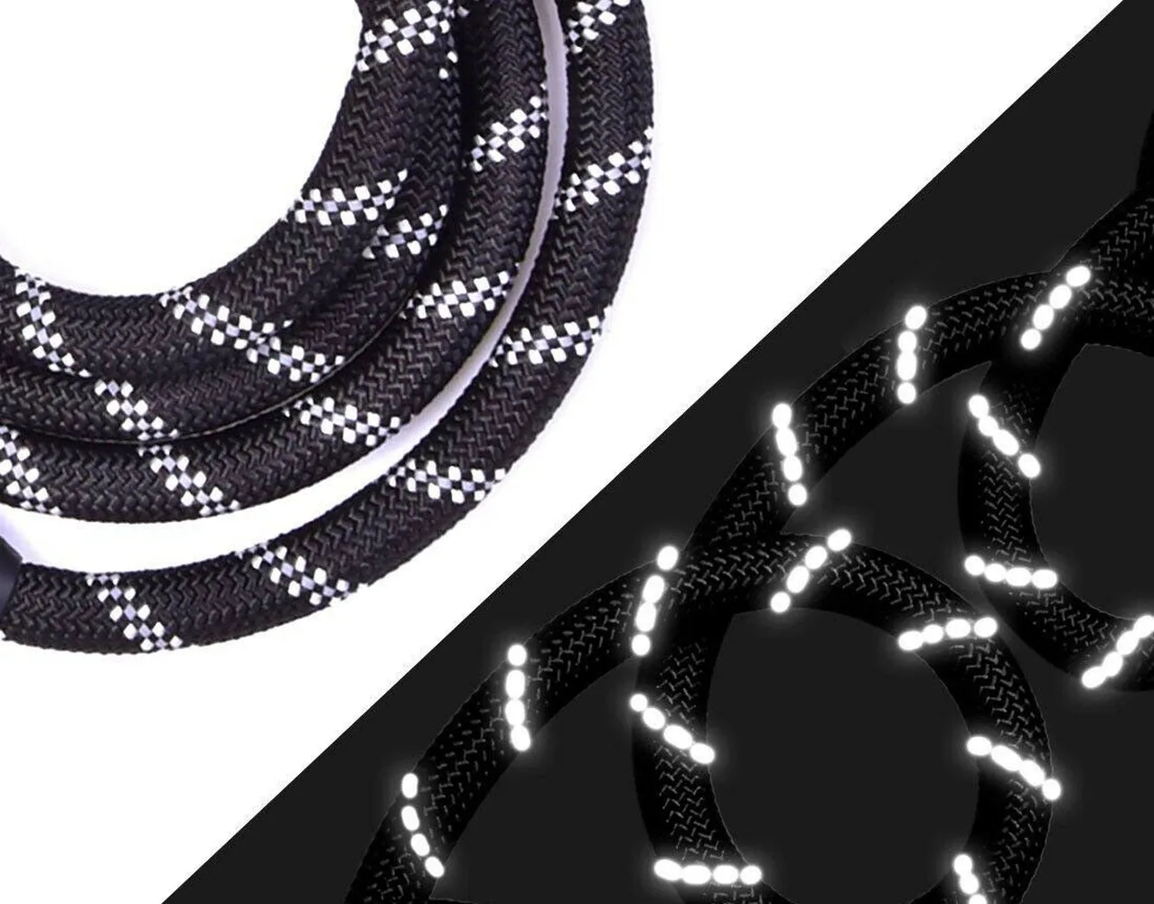 Сверхпрочный поводок для собак светоотражающие поводки ходьбы поводка Круглый с