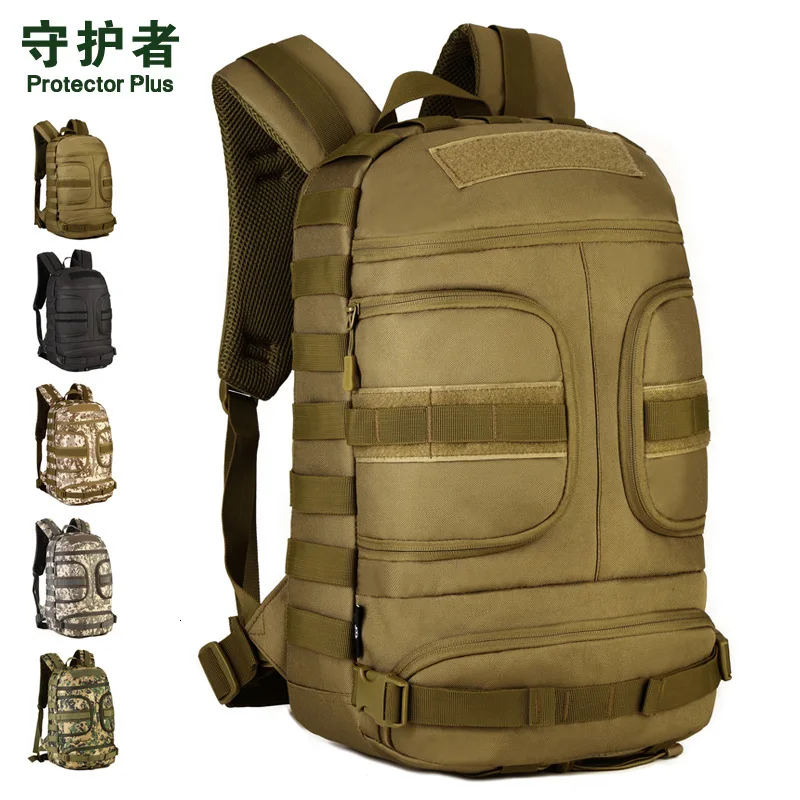 

35L Tactical Both Shoulders Package Wear Resistant Nylon Waterproof Outdoor Army Fans Hiking Climbing Cycling Unisex Backpack