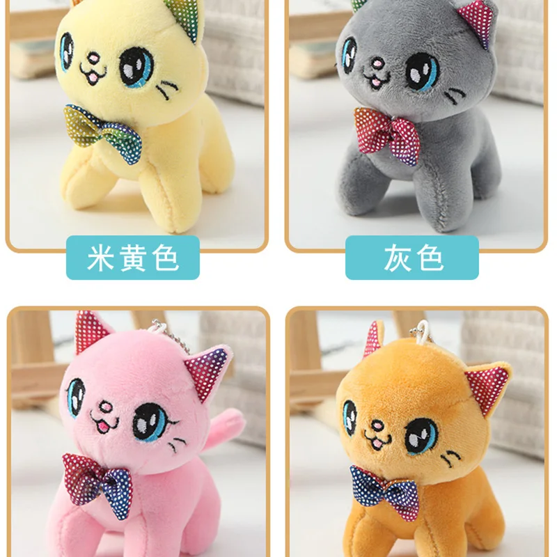 Милый брелок FIMAODZ в виде кошки на удачу плюшевый аниме подвеска животного для