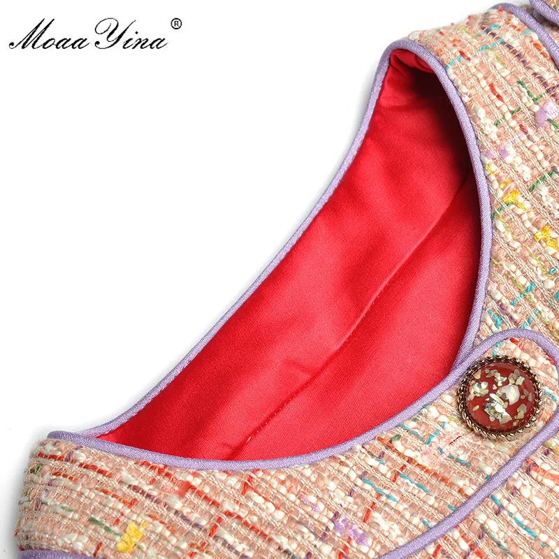 Женский дизайнерский комплект из двух предметов MoaaYina куртка с длинным рукавом и