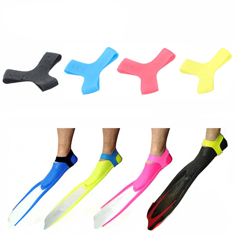 Scuba Free Diving Fins Keeper Fixed Straps Snorkeling Anti-drop Silicon Foot Gripper Swimming Cover Triangle | Электроника