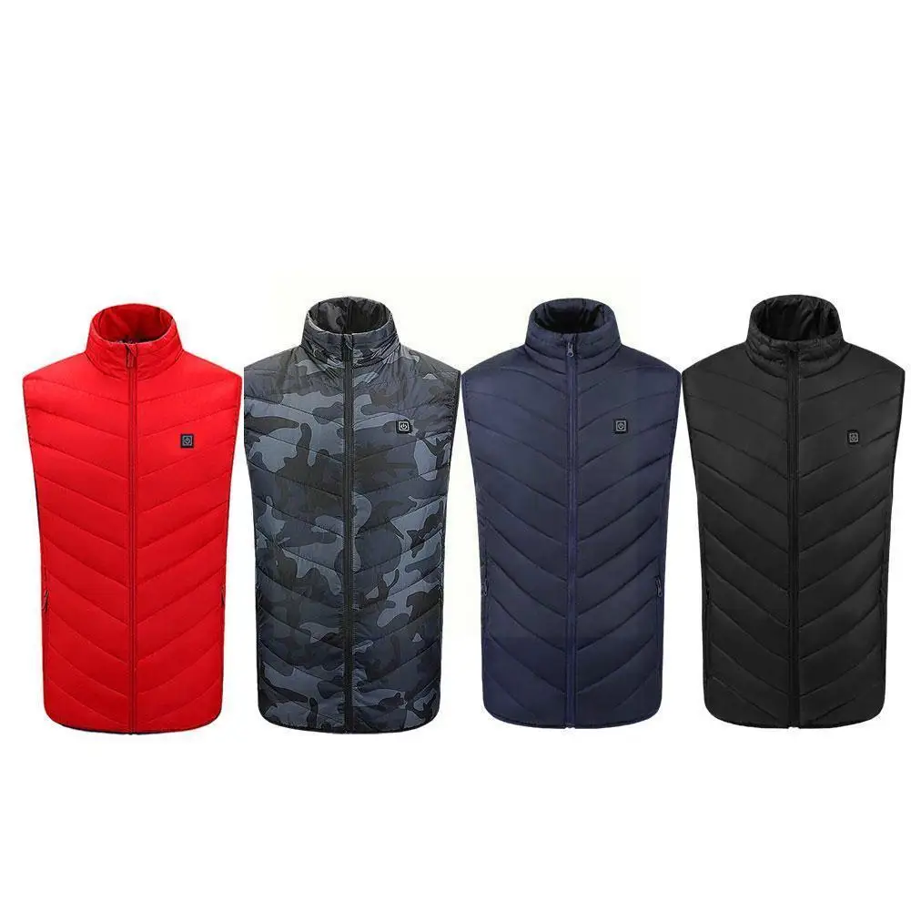 

Мужской Хлопковый жилет с подогревом, Графеновый жилет с воротником-стойкой, с электроподогревом, постоянная температура K7q4