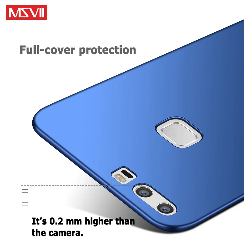 P9 чехол Msvii ультра тонкий матовый для Huawei Lite P 9 Жесткий ПК Plus чехлы телефонов |