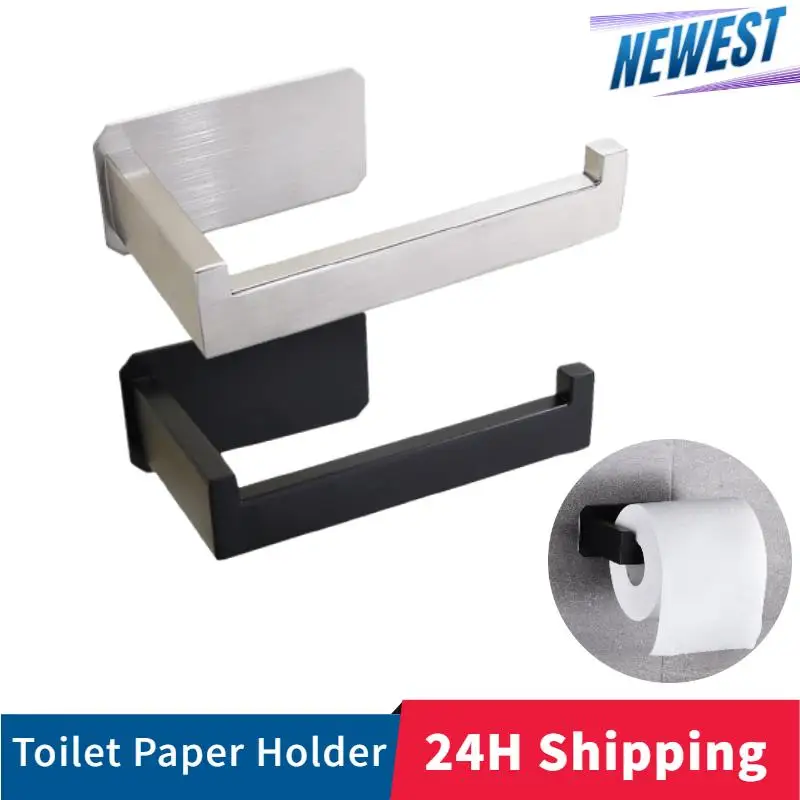 Bathroom Toilet Paper Holder Wall Mount Stainless Steel Paper Towel Holder Bathroom Toilet Rack Stand Bar Toilet Paper Holder