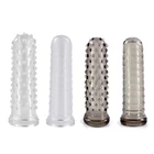 Презервативы для мужчин, увеличитель пениса, интимные игрушки для мужчин, Стимуляция клитора, рукав многоразовые насадки на пенис