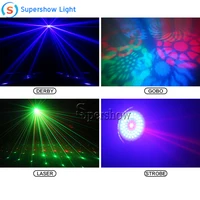 Hot Selling Products Disco Lights Butterfly Derby Laser Gobo Projector 4in1 LED Effect Stage Lightting