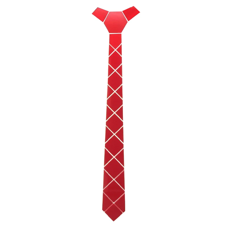 

Men's Necktie Red Paisley Plaid Wedding Tie For Groom Hanky Cufflinks Silk Tie Set Business Party