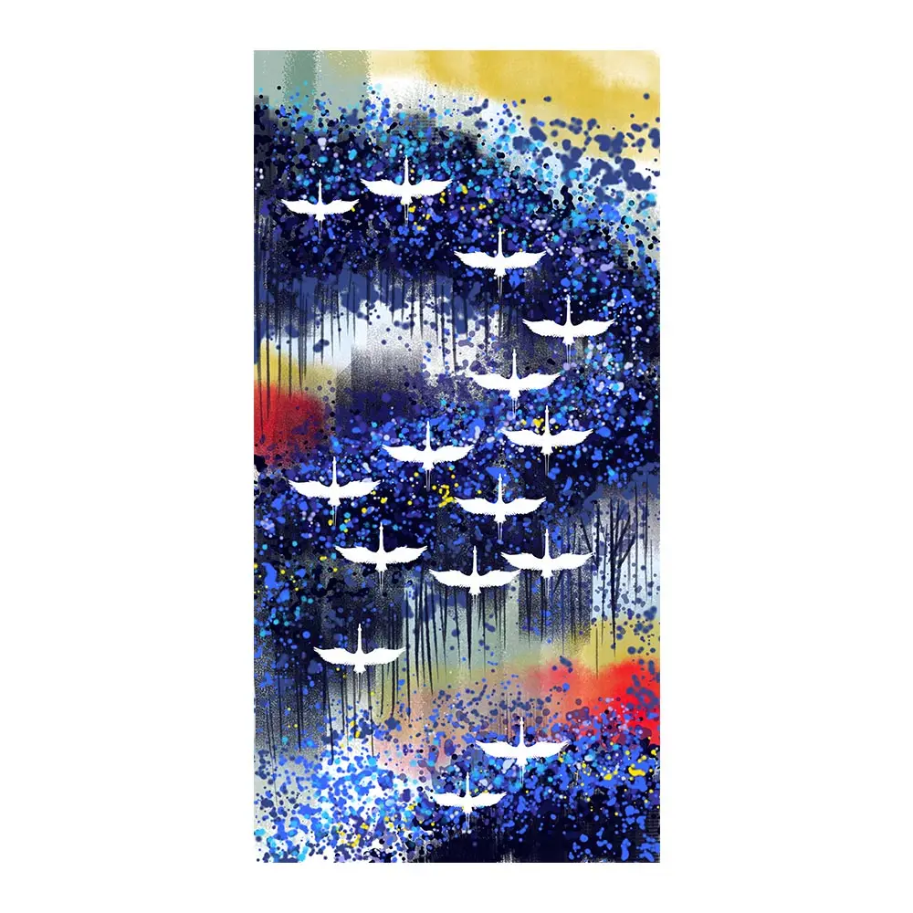 Чернила и мыть абстрактный пейзаж Алмазная картина круглая полная дрель Nouveaute DIY