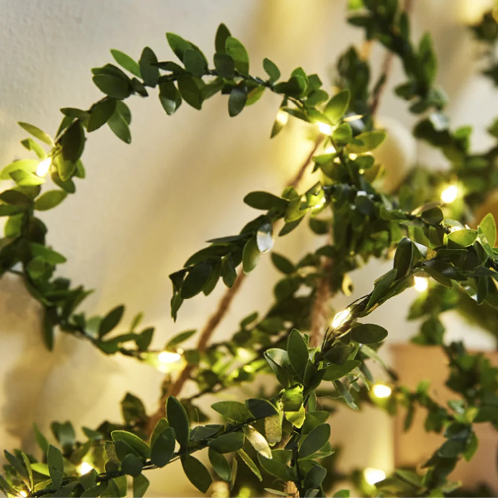 5/10M крошечный листья гирлянда Фея светильник usb портами и светодиодным