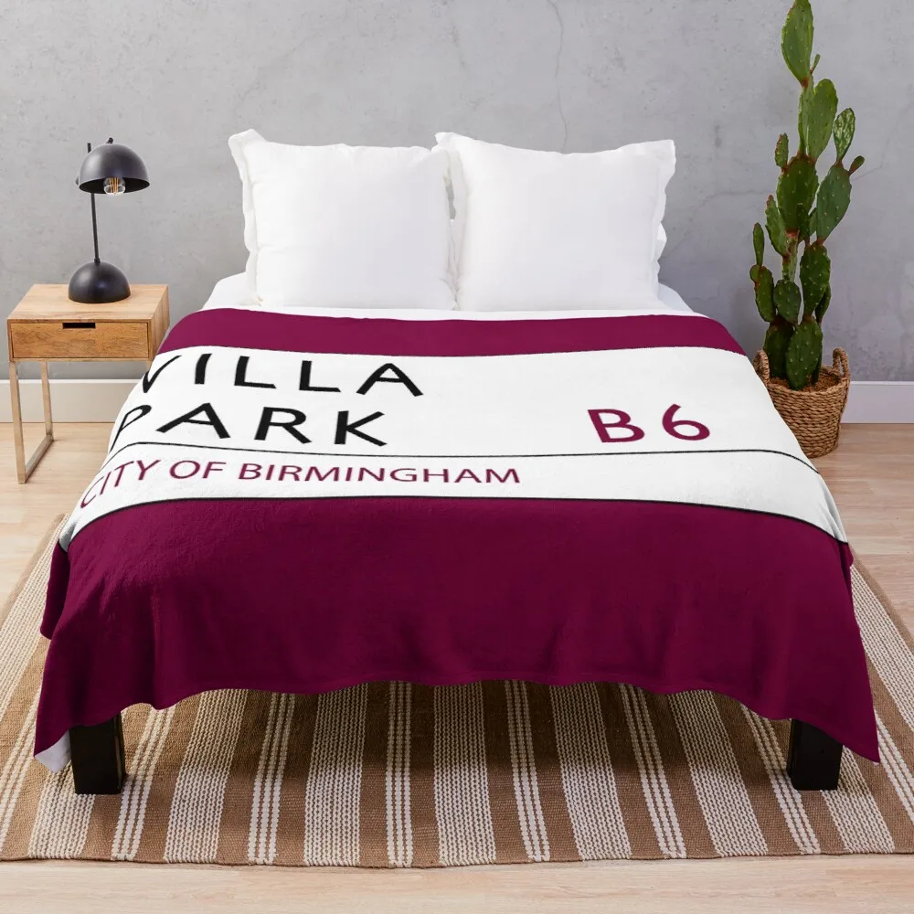 

Villa Park Road Sign Throw Blanket Flannel Fleece Blankets Throw Flatsheet Kids Adults Bedspread Sleeping Cover