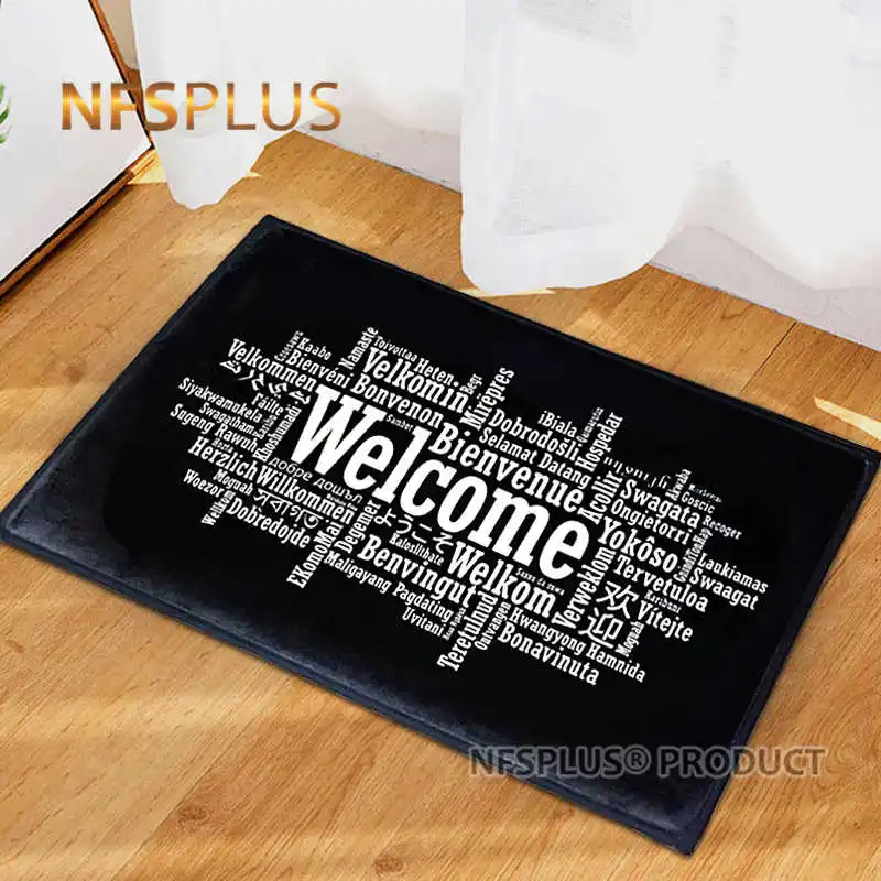 Home Decorative Door Mat Carpet Soft Comfortable Flannel Fabric Rugs Kitchen Bathroom Non Slip Floor Indoor Hallway Doormat | Дом и сад
