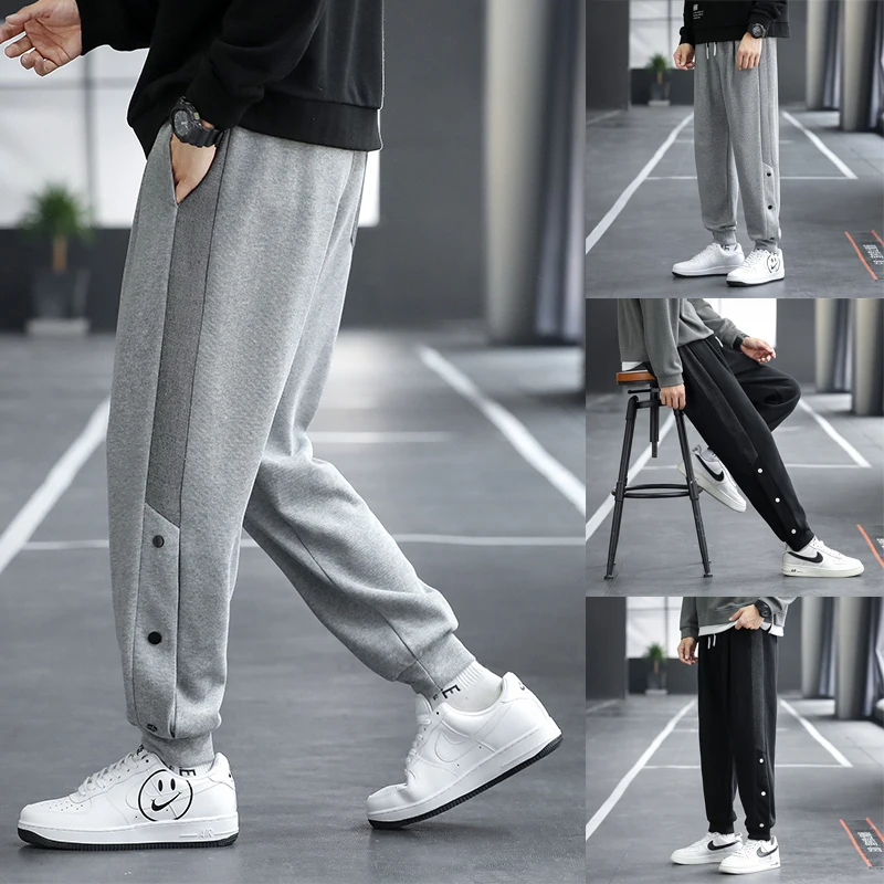

New Men's Outdoor Sports Pants Fashion Pure Cotton Pants Trendy Hip Hop Pants Casual Pants M-8XL