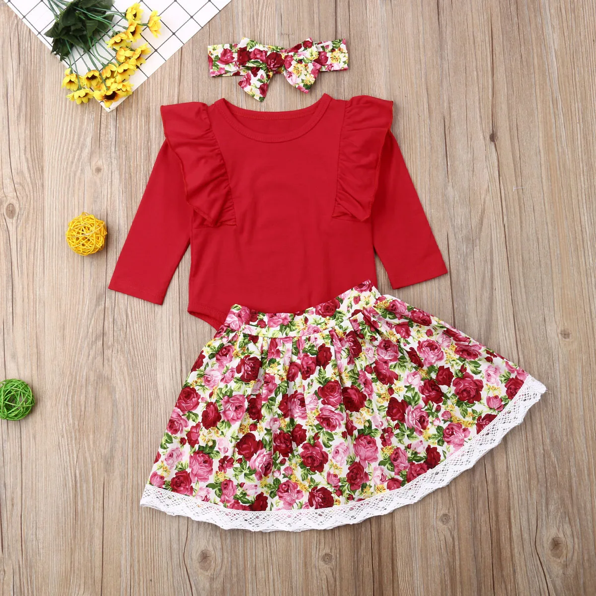 Новый брендовый комплект для малышей из 3 предметов комбинезон новорожденных