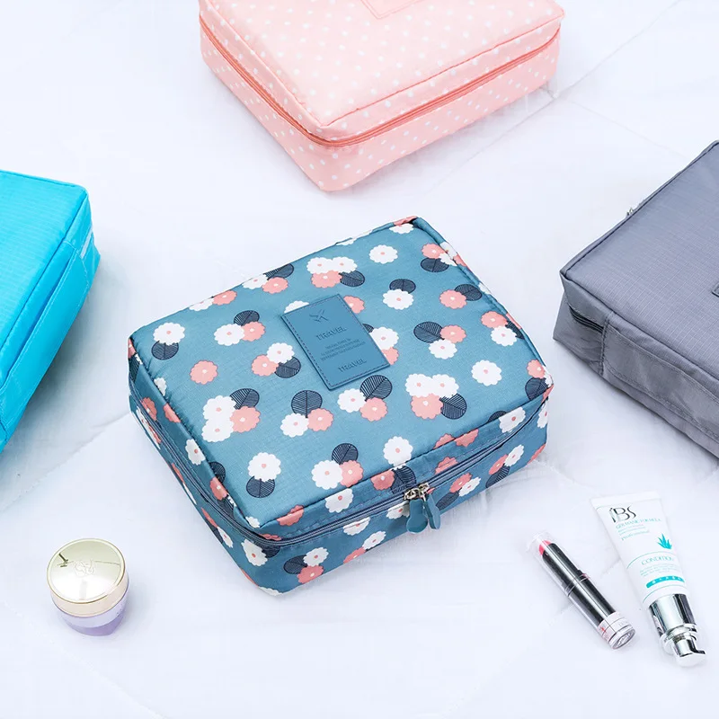 

Travel Women Beautician Makeup Case Waterproof Cosmetic Bags Portable Trip Toiletry Wash Supplies Underwear Accessories Supplies