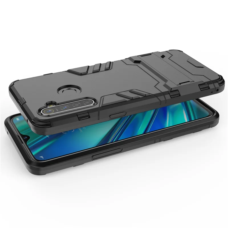 For Realme 5 Pro Case OPPO Armor Phone Silicone +Plastic Hard Back Cover Funda Capa | Мобильные телефоны и аксессуары