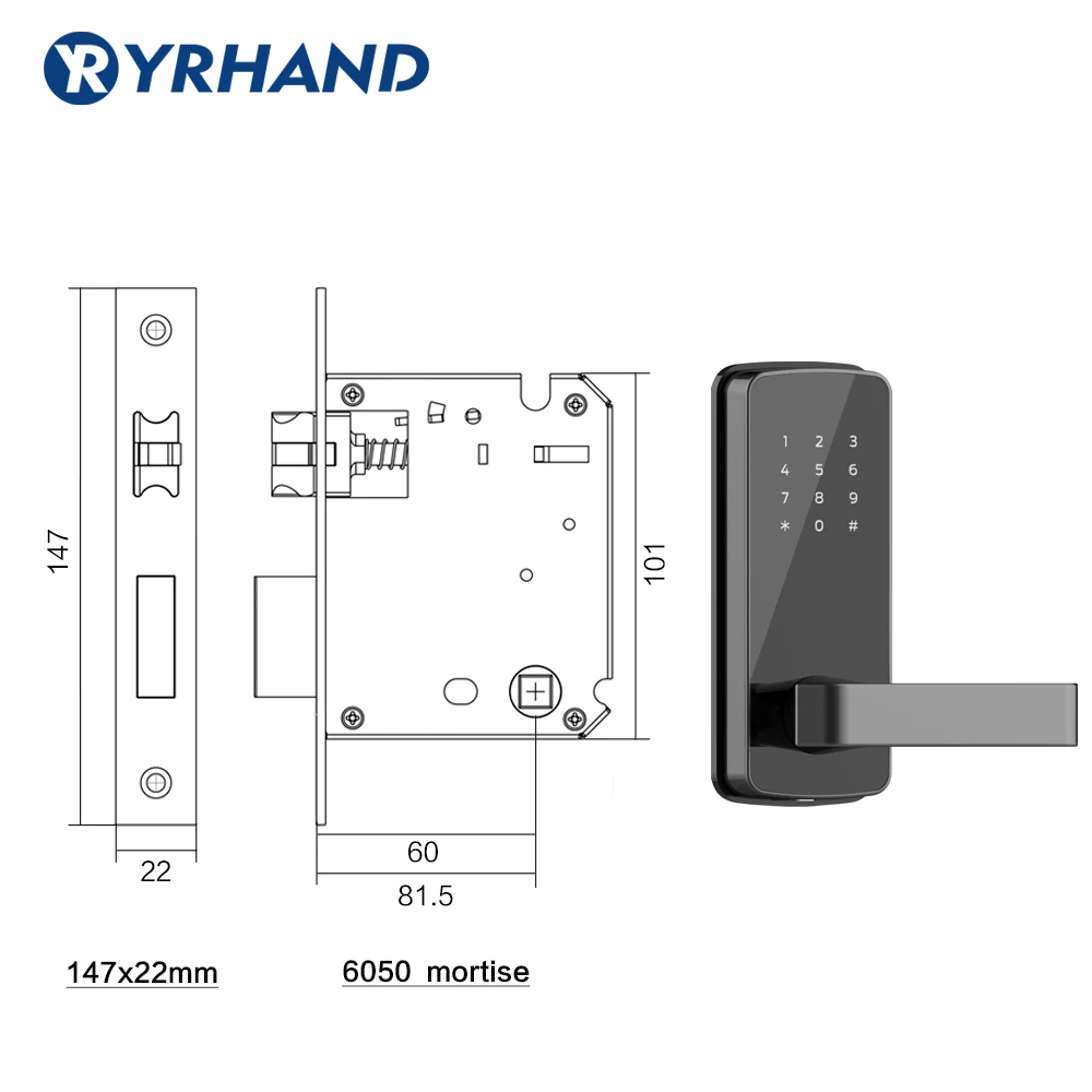 Электронный дверной замок без ключа Умный Замок приложение карта RIFD Bluetooth цифровой дверной замок для дома и квартиры безопасности
