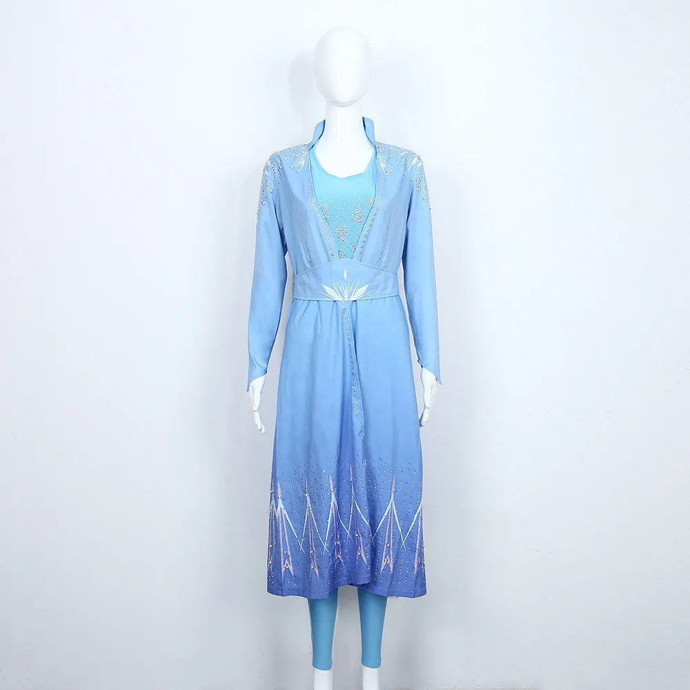 Платье Снежной Королевы Эльзы и Анны для костюмированной вечеринки vestidos платье