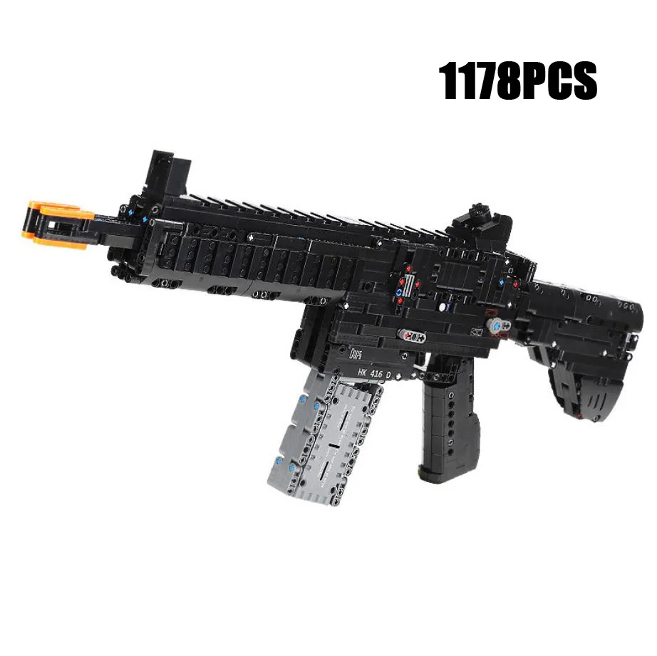 

Набор для сборки оружия HK416D, пистолет-пулемет, сборка игрушек