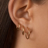 womens stainless steel large medium and small thick hoop earrings golden round earrings spiral hoop earrings jewelry gifts