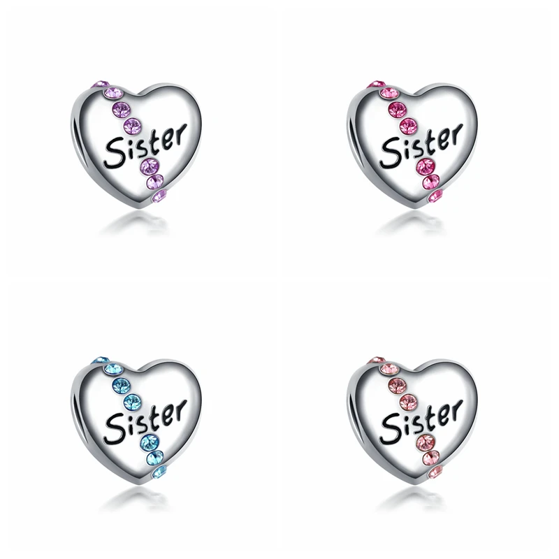 Fit Pandora Кристалл Бижутерия с бисером духи Mujer Originales ювелирные изделия День Святого