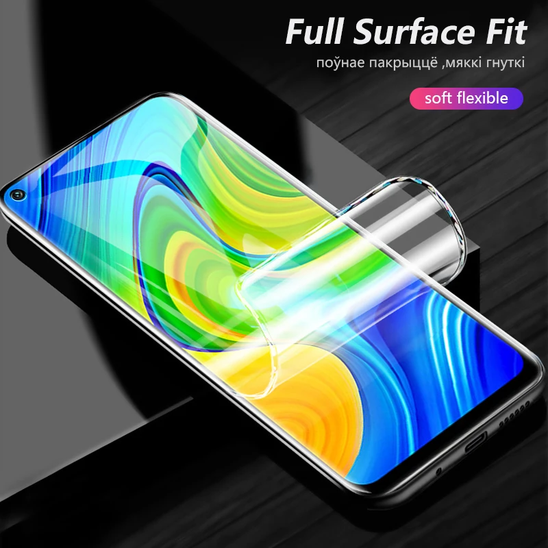 

1-10 pcs, hydrogel film for redmi note9s soft glass protection redmi note10 screen protector redminote 10pro xiaomi note 9 pro