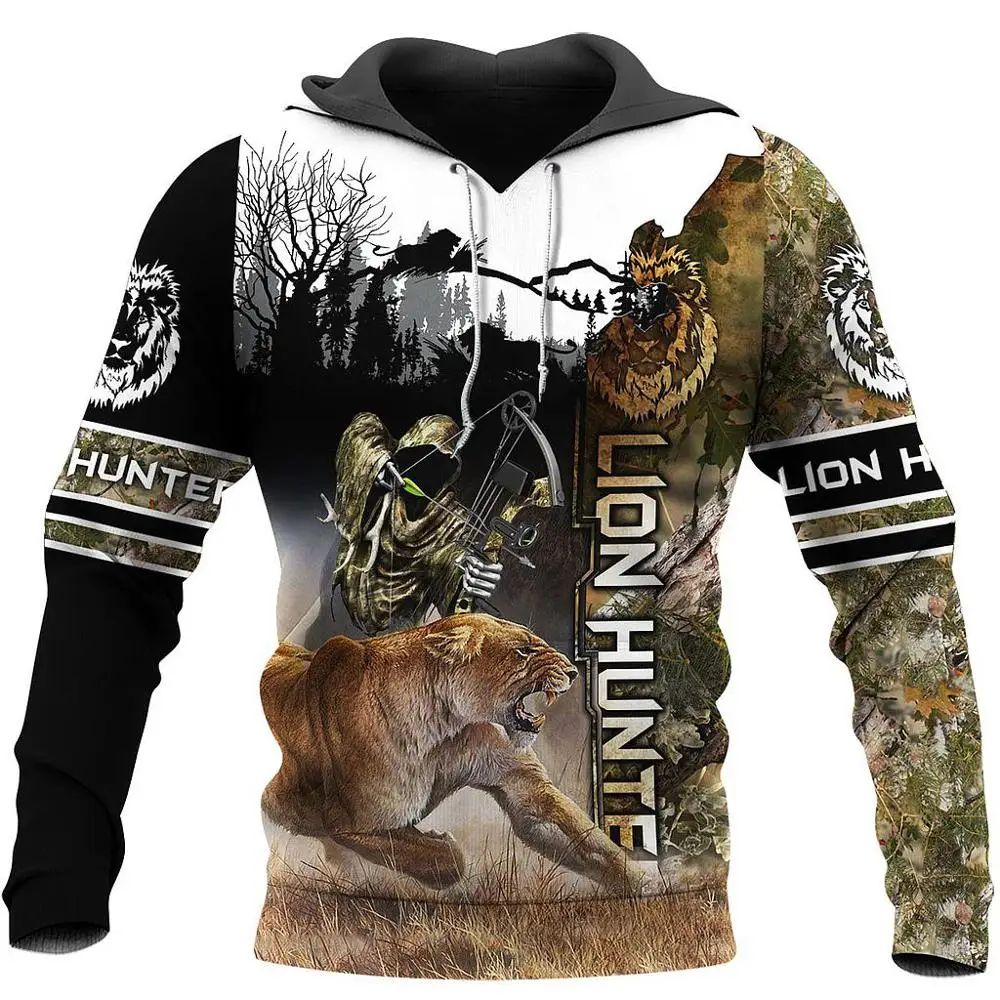 

PLstar Cosmos Animal Hunter Lion Tattoo Hunting Camo Symbol NewFashion Tracksuit Autumn Pullover 3DPrint Mens/Womens Hoodies A14
