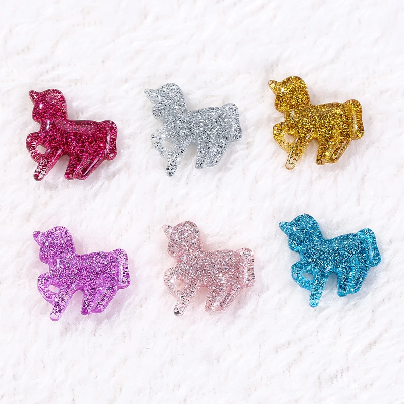 20 шт. 19*18 мм Ожерелье с единорогом из смолы подвески очень милый брелок Подвеска