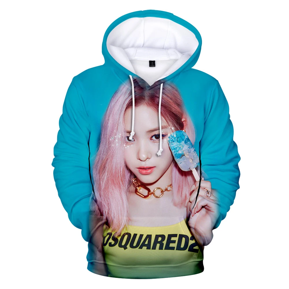 

Простые и красивые толстовки ITZY 3D для женщин/мужчин Kpop Harajuku уличная одежда повседневные толстовки певицы ITZY для девочек