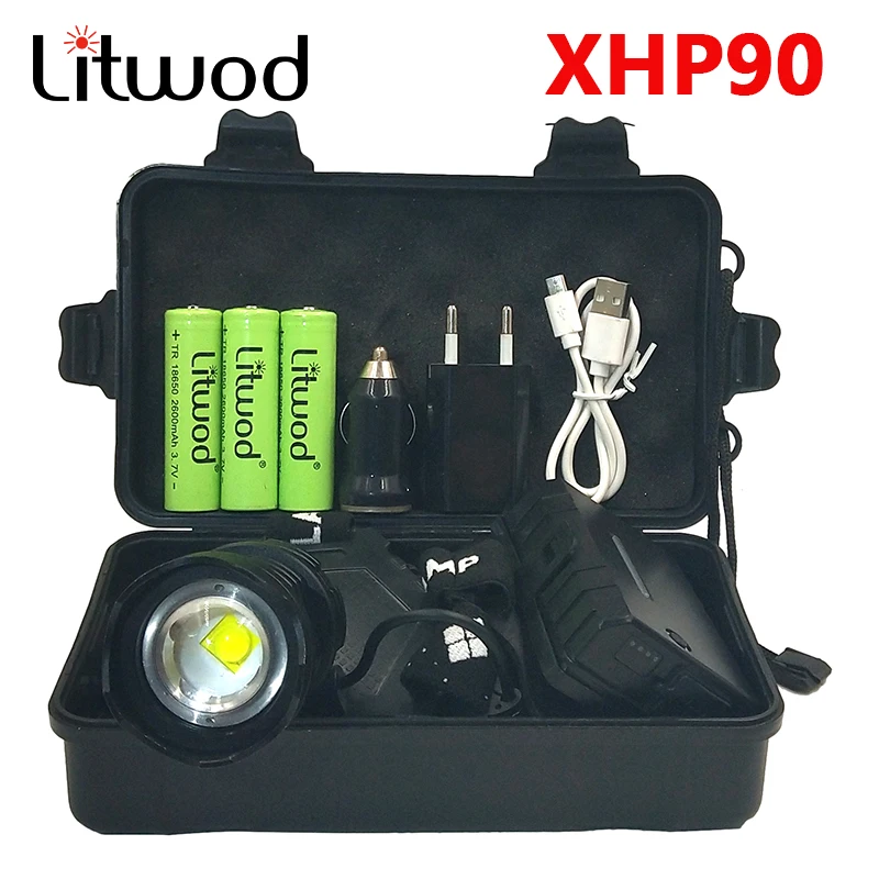 Xhp90 2064 светодиодный налобный фонарь самый мощный 32 Вт xhp70 xhp50 налобный фонарь zoom power bank 7800 мАч 18650 аккумулятор Z90