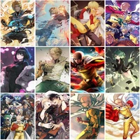 diamond painting anime one punch man embroidery two dimensional character poster art wall japanese style decorative painting