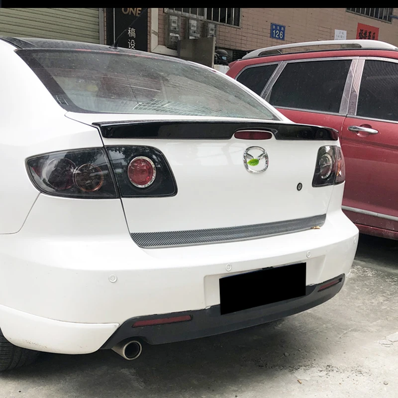 Декоративный Неокрашенный задний спойлер для Mazda 3 2007-2013 из высококачественного