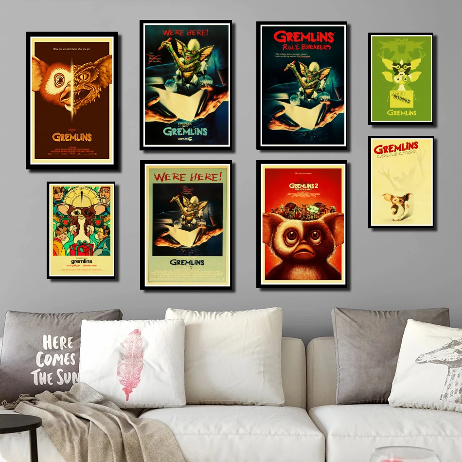 Отличная плёнка из фильма JL ретро постеры Gremlins Высококачественные наклейки на