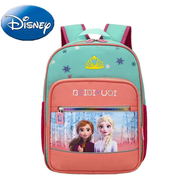

Disney Frozen Princess Elsa Girl Kids Schoolbag Fashon New Large Capacity Backpack Woman Cartoon Shoulder Bag Lightness Handbags