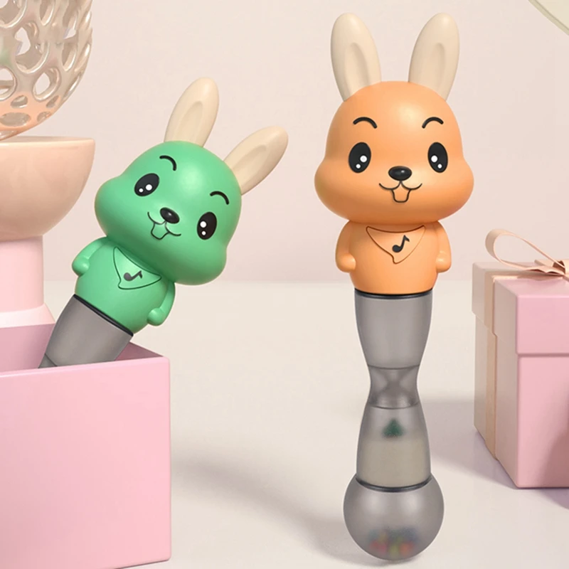 Tumama детские погремушки 4 в 1 музыкальный песок молоток игрушка Детские игрушки мигающие развивающие
