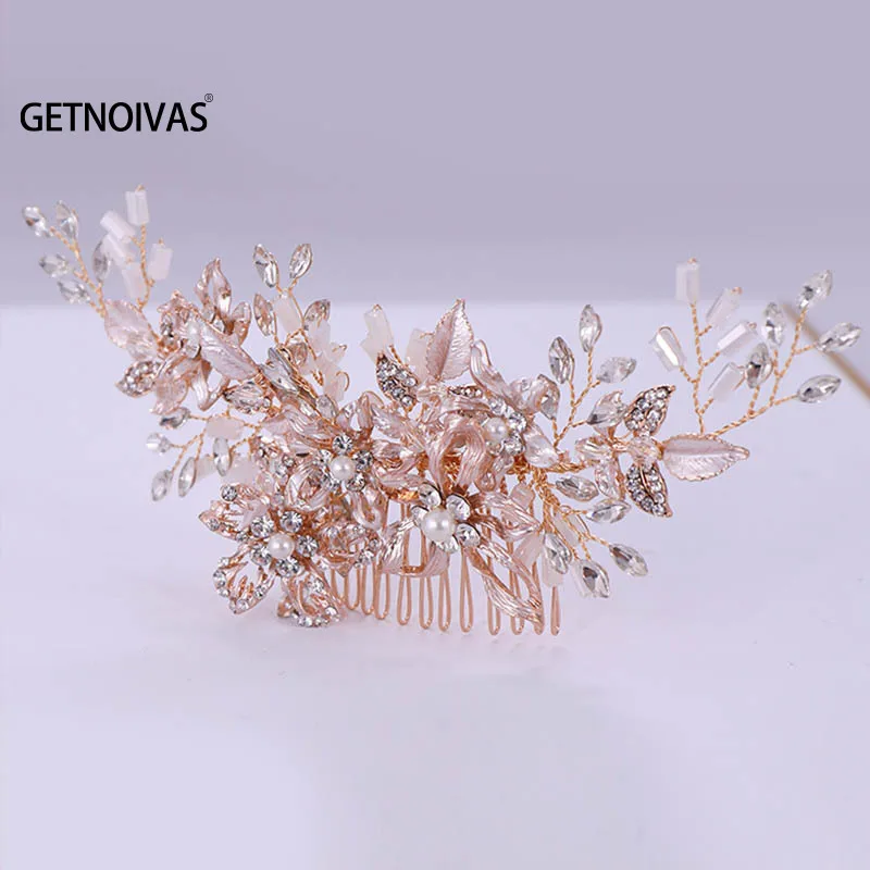 

Гребни для волос Свадебные с искусственным жемчугом и кристаллами