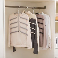 multilayer hanger stainless steel clothing storage racks home clothing storage holder racks wardrobe storage cloth hanger