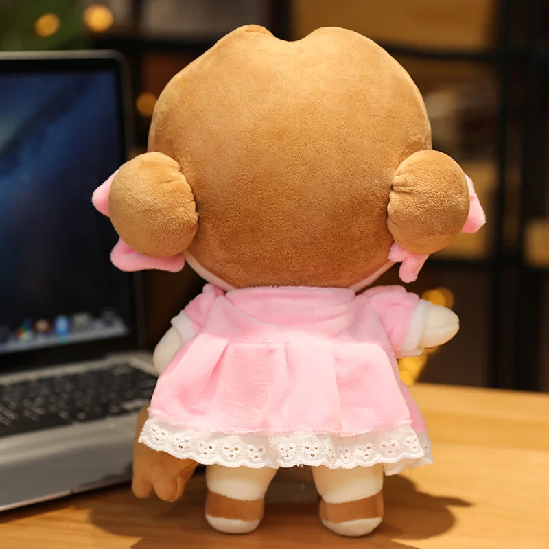 Lovely Leegong Cherry Girl Plush Toy Korean Anime Stuffed Soft Doll Plushie Fashion Birthday Christmas Gifts For Kids Baby | Игрушки и